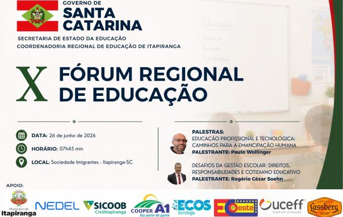 Fórum Regional de Educação debate bullying e educação profissional em Itapiranga
