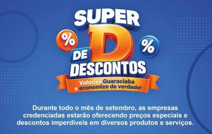 Empresas de Guaraciaba têm até sexta para aderir ao Super D de Descontos