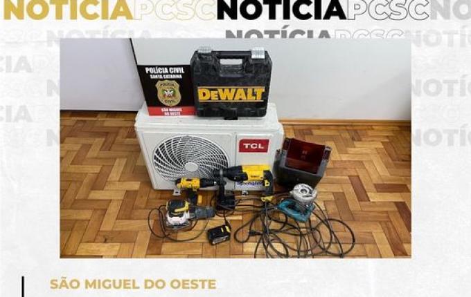 Polícia Civil recupera objetos e elucida furto em São Miguel do Oeste