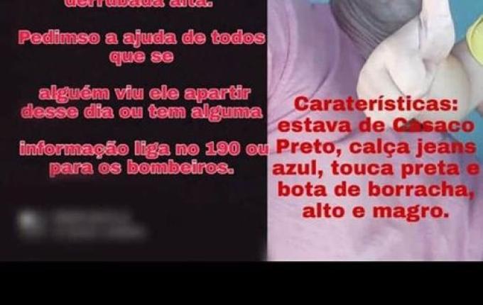 Seguem buscas por homem desaparecido em São José do Cedro