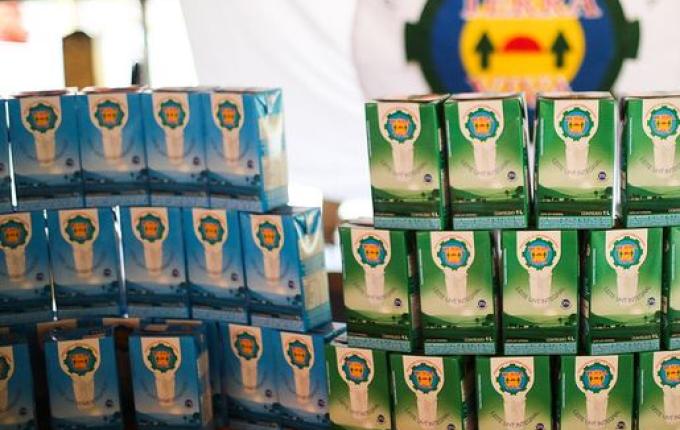Cooperoeste Terra Viva vai doar mais de três mil litros de leite para entidades