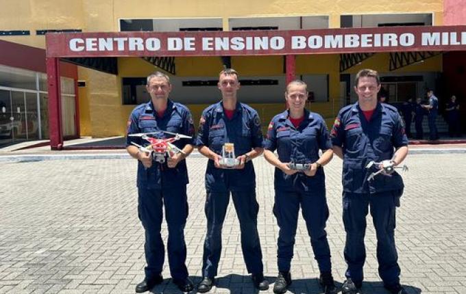 Bombeiro de Iporã do Oeste realiza curso para pilotar drone em ocorrências