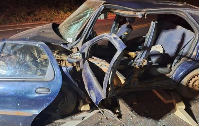 Colisão frontal na SC-157 deixa um bebê morto e quatro feridos em estado grave
