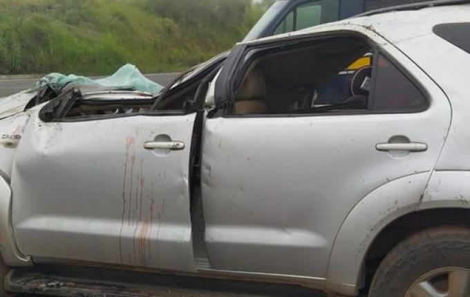 Homem morre em capotamento de caminhonete na BR 282