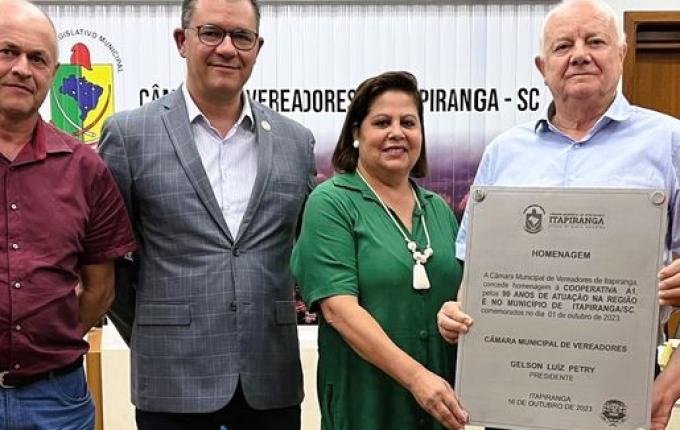 Cooper A1 é homenageada na Câmara de Vereadores pelos 90 anos de atuação