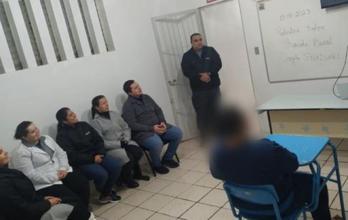 Profissionais da saúde trabalham com internos do CASEP em São José do Cedro