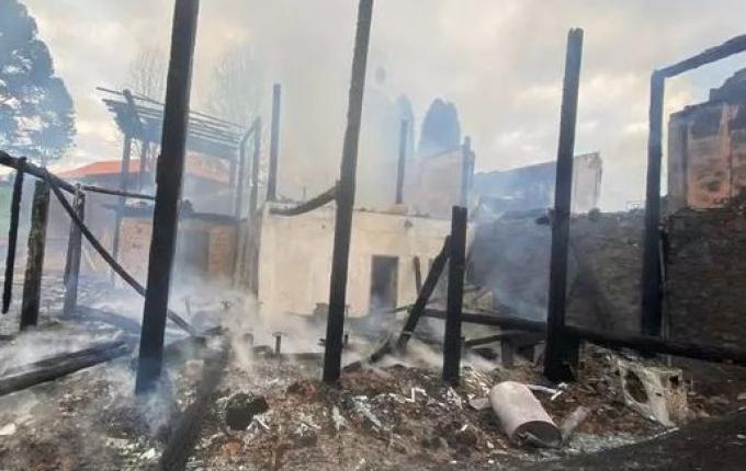 Incêndio destrói restaurante de famosa vinícola de Santa Catarina