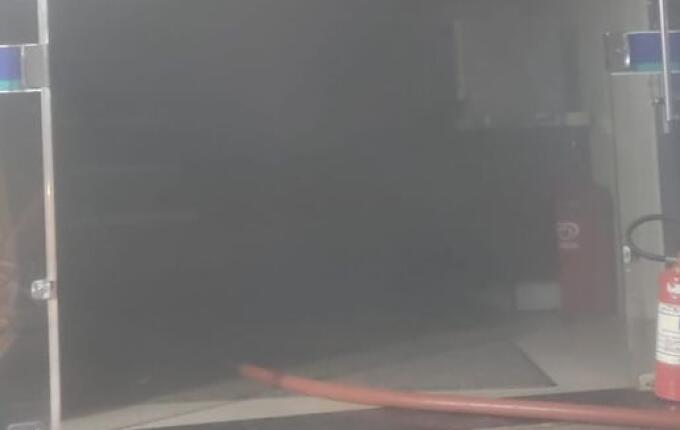 Princípio de incêndio atinge conveniência de posto em Cunha Porã