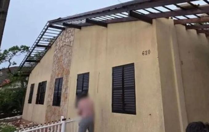 Microexplosão com vento de 90 km/h atingiu São Francisco do Sul