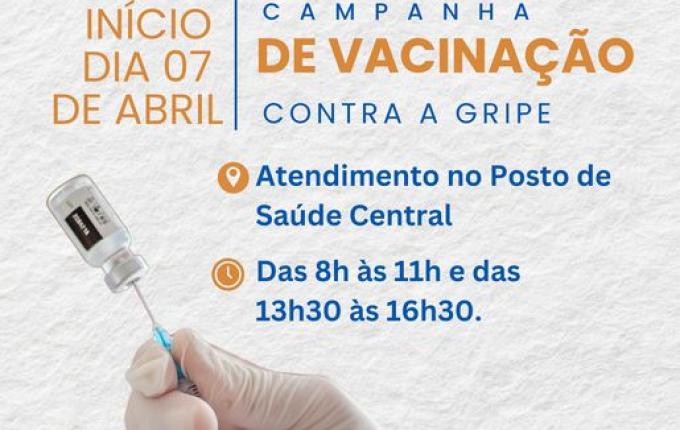 Vacinação contra a gripe começa nesta segunda em Guaraciaba