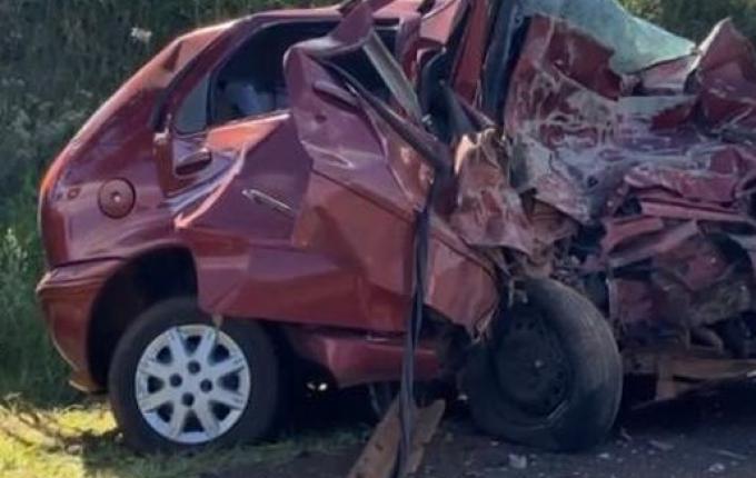 Identificadas vítimas de grave acidente na BR-280 com carro de Palma Sola