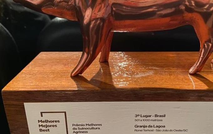 Granja de São João do Oeste é destaque nacional em suinocultura