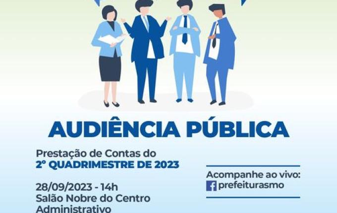 Municipalidade realiza Audiência Pública do 2º Quadrimestre de 2023 nesta quinta