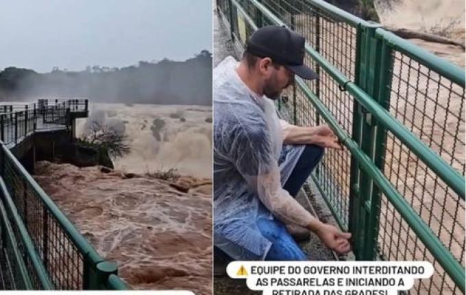 Cataratas de Quilombo são interditadas por conta das fortes chuvas