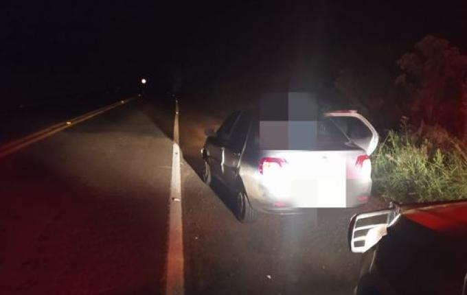 Motorista embriagado que transitava no meio da rodovia é preso na SC 163