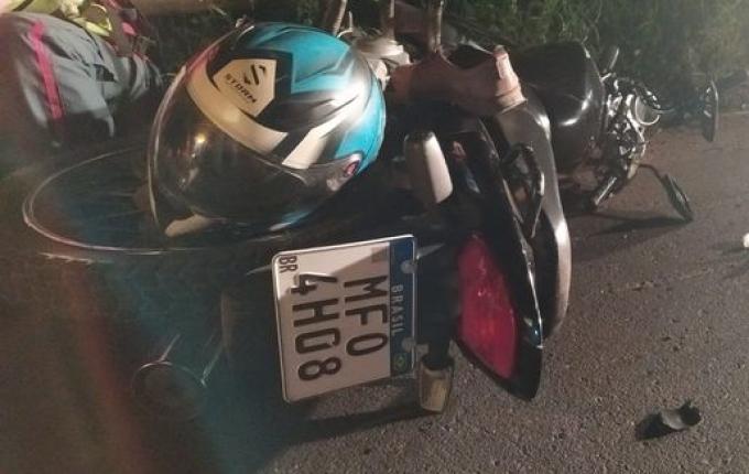 Motociclista fica ferido ao bater moto contra guard rail na SC-305