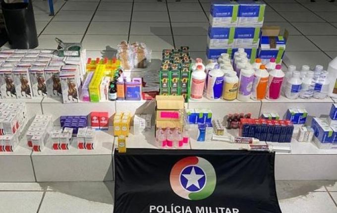 Homem é preso com 600 unidades de medicamentos veterinários contrabandeados em São Miguel do Oeste