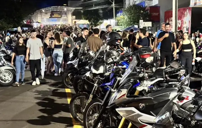 Abertura do XXI Motocão reúne grande público em São Miguel do Oeste