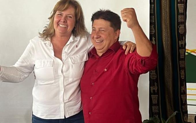 Juarez da Silva e Lucilene Binsfeld lançam candidatura pelo PT em SMOeste