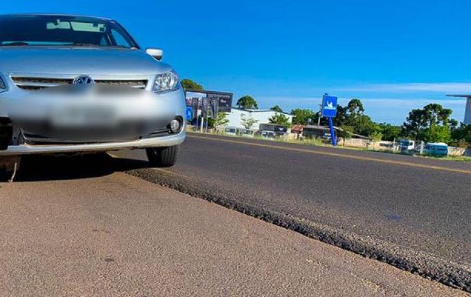 VÍDEO: Ciclista é atropelado no Trevo da BR-282 em SMOeste
