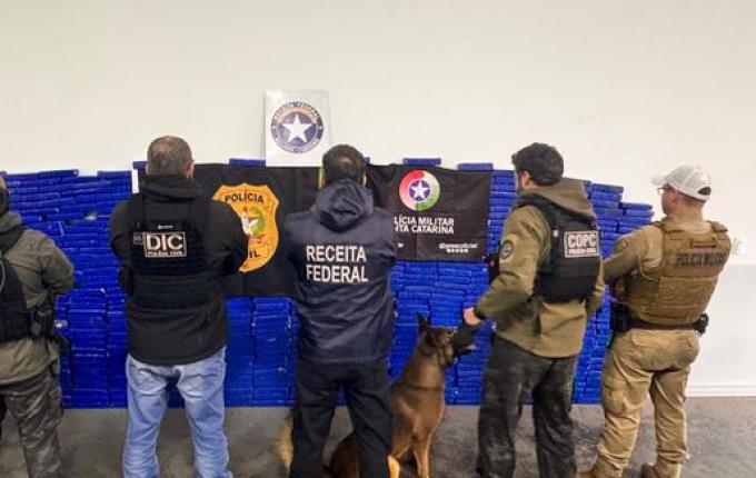 Mais de 400 Kg de maconha são apreendidos em Campo Erê durante operação conjunta