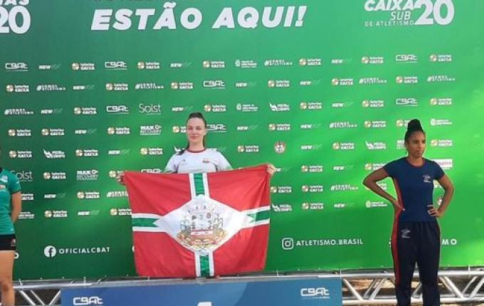 Atleta de Itapiranga conquista ouro no Campeonato Brasileiro de Atletismo