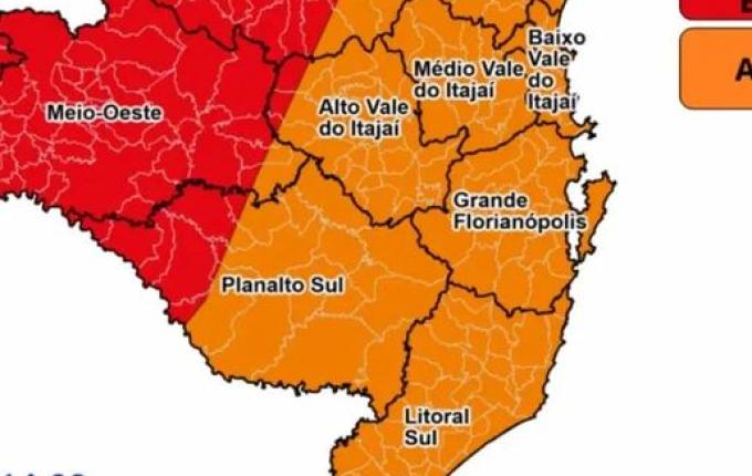 Defesa Civil amplia alerta para vermelho e coloca mais de 100 cidades sob risco de ciclone