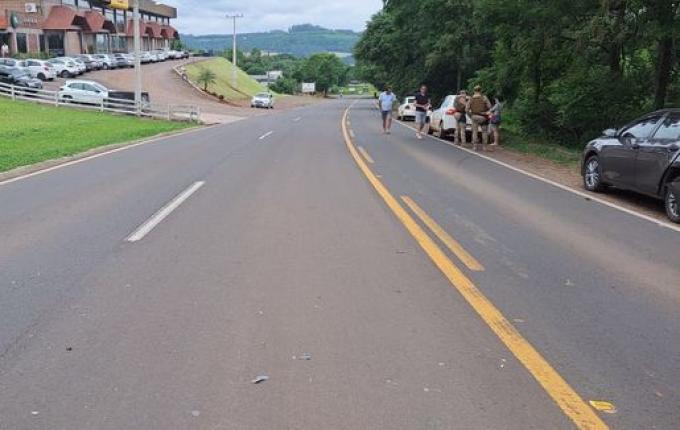 Motorista com CNH suspensa recusa bafômetro em acidente em Itapiranga