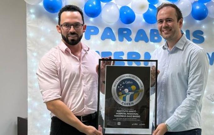 HRTGB – Santé recebe certificação inédita de qualidade do Cofen