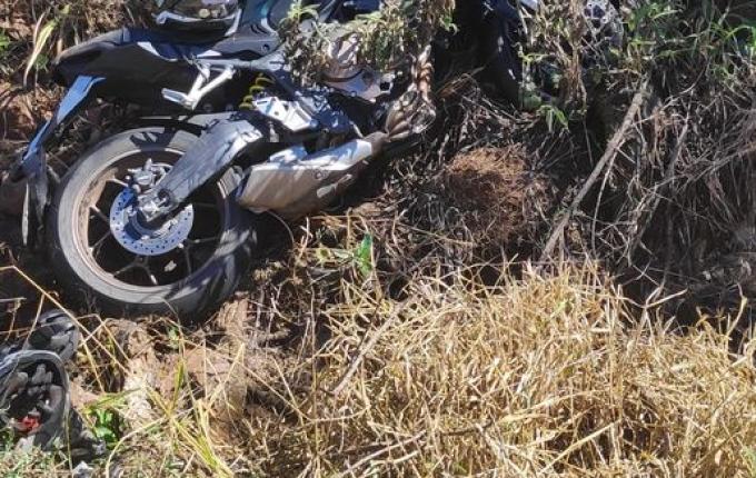 Motociclista fica ferido em acidente na SC-157