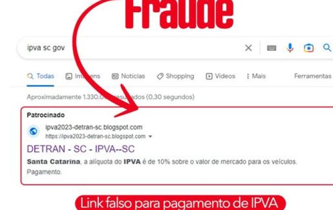 Detran alerta para golpe de site falso oferecendo desconto no IPVA