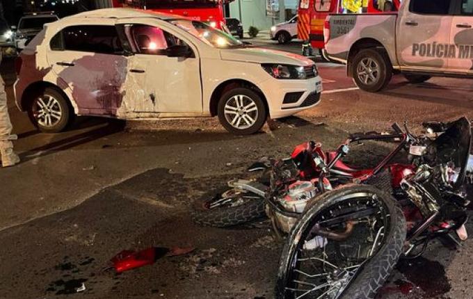 Acidente na Willy Barth, em São Miguel do Oeste, deixa três pessoas feridas