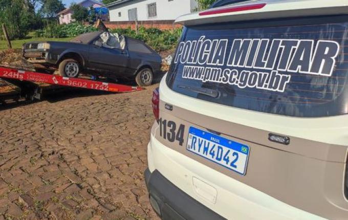 Operação da PM recolhe veículos abandonados em vias públicas de SMOeste