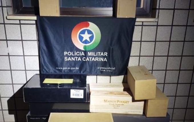 Carga de vinhos ilegais é apreendida em Dionísio Cerqueira