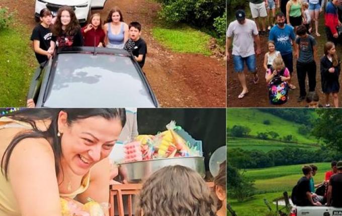 Tradição de Ano-Novo reúne famílias há mais de 60 anos na Linha Pinheirinho, em SMO