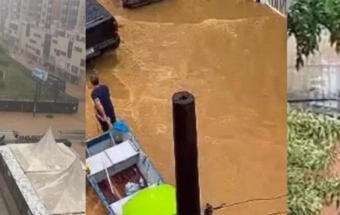 Em dois dias de chuva, SC tem 13 cidades em emergência, uma morte e mais de 1 mil desabrigados