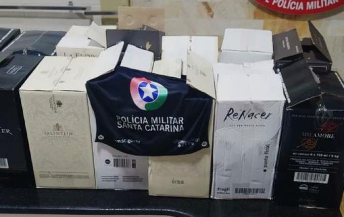 Mais de 90 garrafas de vinho são apreendidas em Operação da PMRv