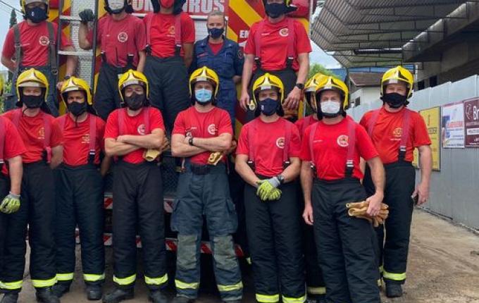 Corpo de Bombeiros de Itapiranga realiza treinamento de combate a incêndio