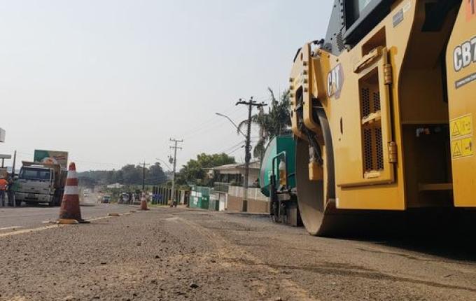 Recomposição da SC 163 é retomada de Iporã à São Miguel do Oeste