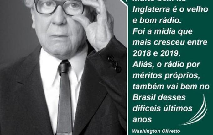 Publicitário Washington Olivetto fala sobre a importância do rádio para a publicidade
