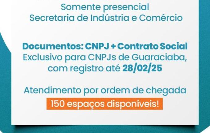 Empresas já podem se inscrever para expor na 1ª Movimenta Guaraciaba a partir de segunda