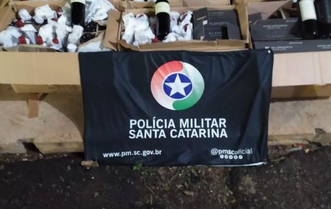 Polícia Militar apreende carga de vinho avaliada em mais de R$ 60 mil