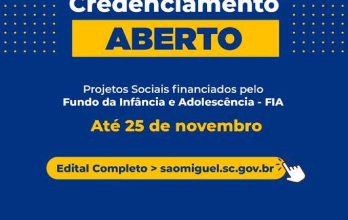 Edital para projetos sociais financiados pelo FIA está com inscrições abertas
