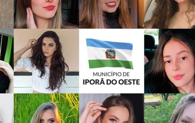 Departamento de Cultura divulga candidatas à soberanas de Iporã do Oeste