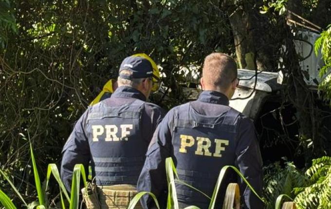 Acidente deixa duas pessoas feridas na BR-163 em São Miguel do Oeste