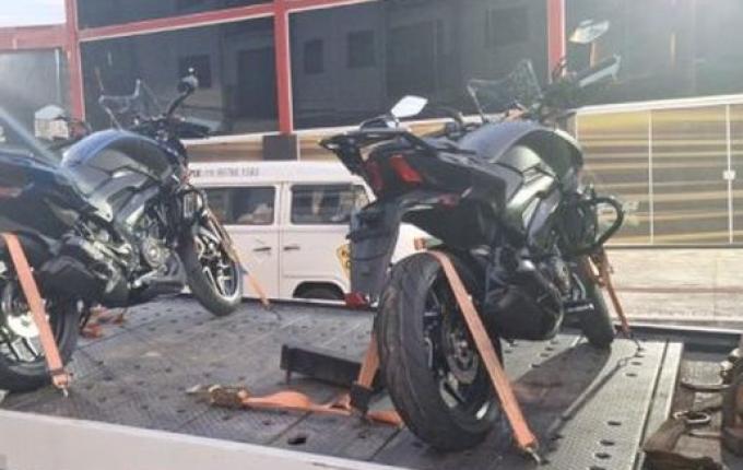 Motocicletas furtadas em concessionária de Itajaí são recuperadas horas depois