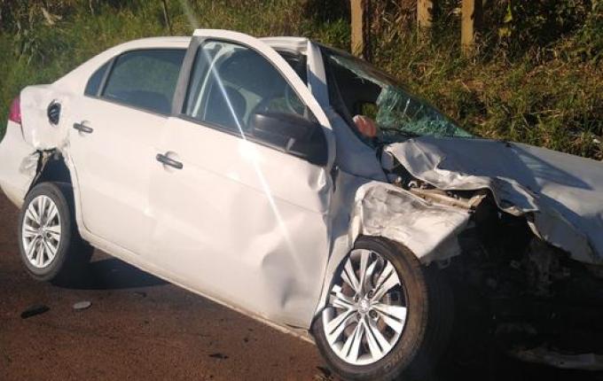 Colisão entre dois veículos na SC-157 deixa duas pessoas feridas