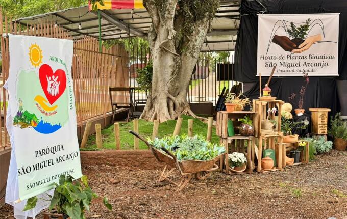 Horto de Plantas Bioativas São Miguel Arcanjo é inaugurado no centro de São Miguel do Oeste