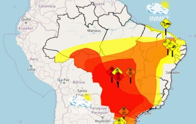 SC entra em alerta laranja para perigo de calor, aponta Inmet