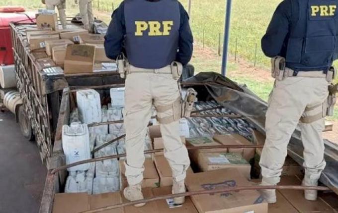 Cedrense é preso com pistola, agrotóxico e cigarro paraguaio no MS